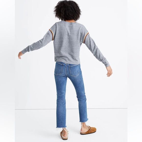 Miles by Madewell embroidered crop sweatshirt. XXS - Picture 2 of 9